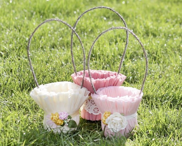 Crepe Paper Treat Basket.