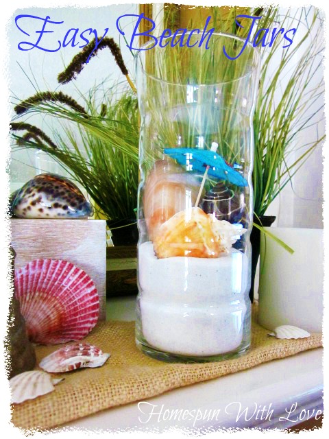 DIY Beach Jars.