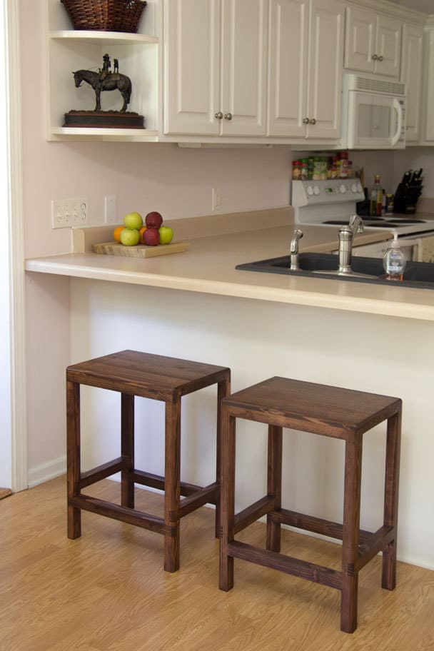 Gorgeous DIY Barstools.