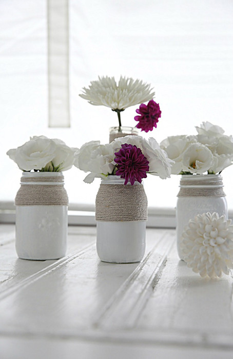 How to Paint Mason Jars.