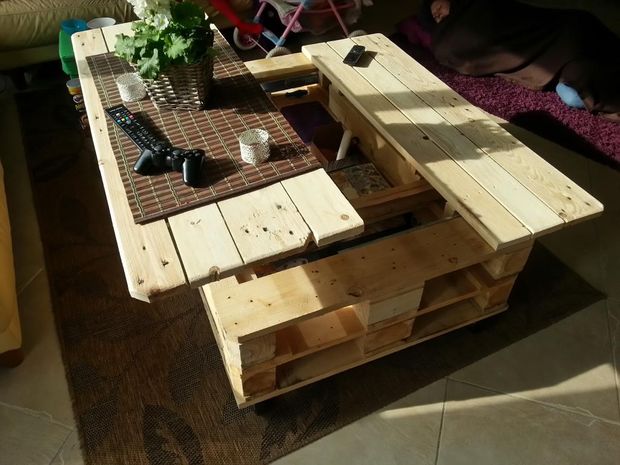 Multifunction Coffee Table With Storage.