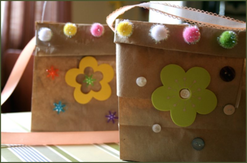 Paper Bag Easter Baskets.