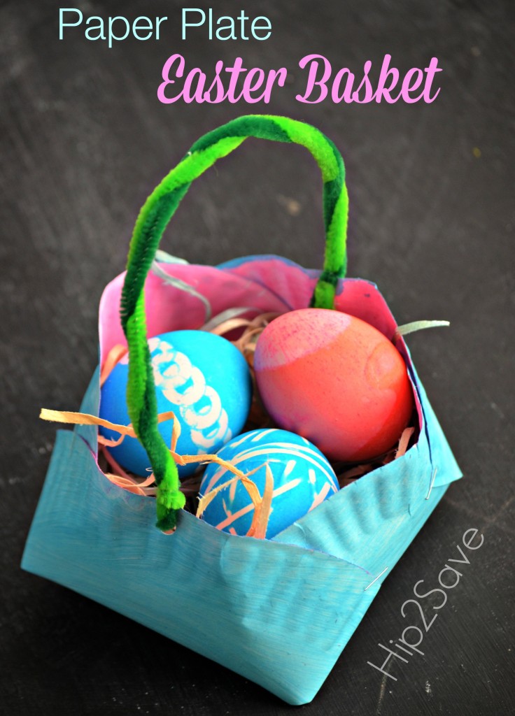 Paper Plate Easter Basket.