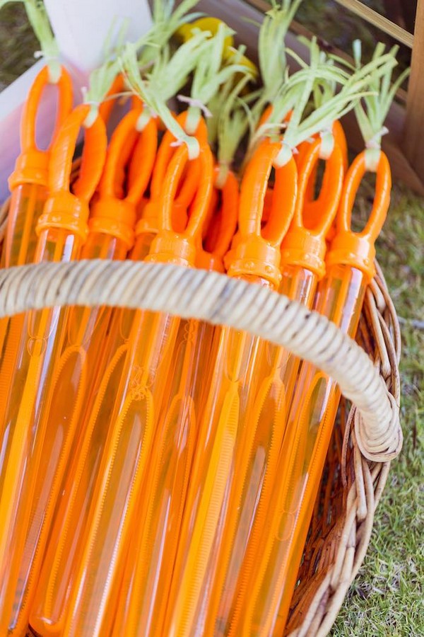 Peter rabbit themed basket.