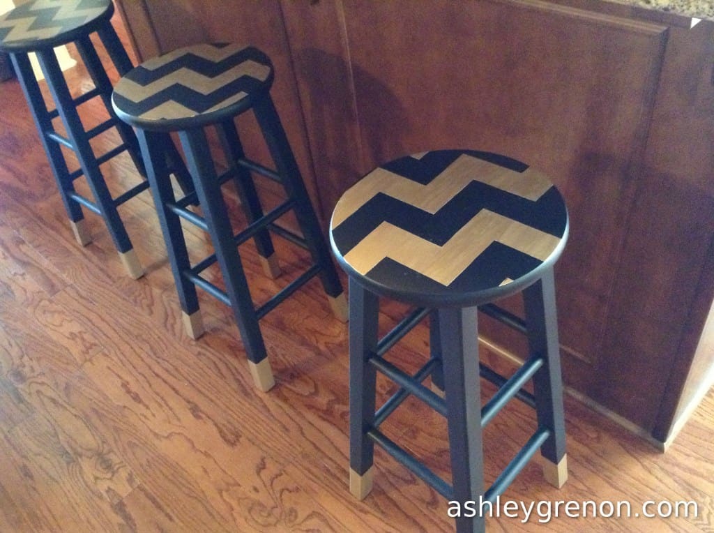 Simple Chevron Stools.