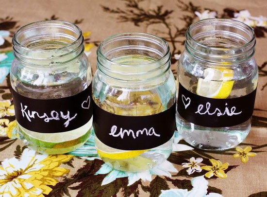 Chalkboard Party Glasses.