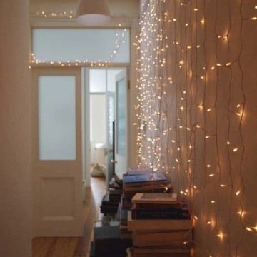 Decorate home with string lights