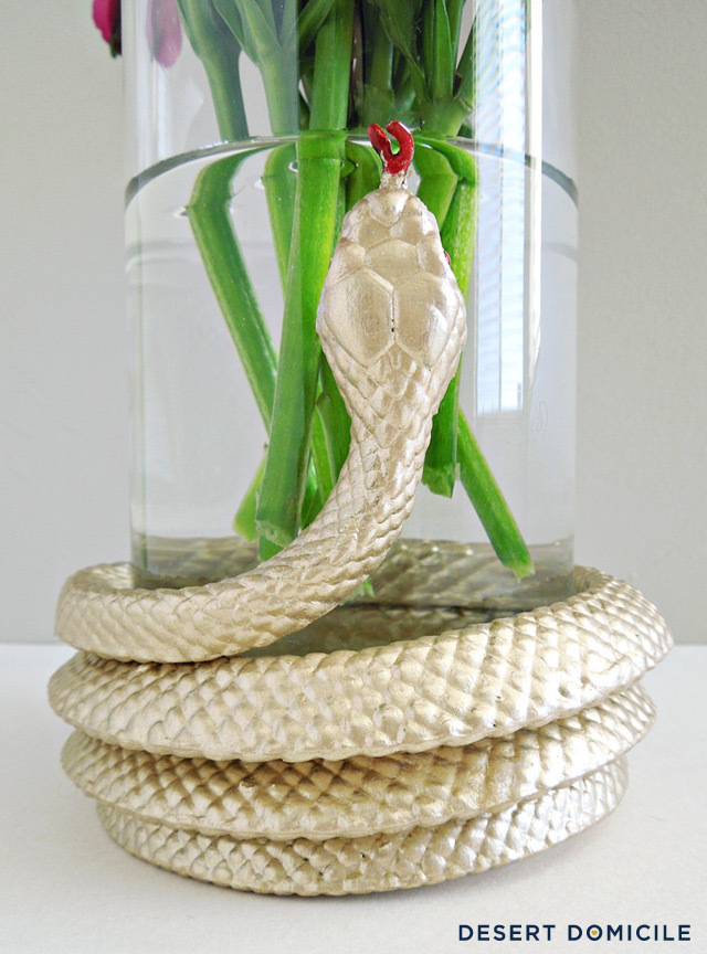 Gilded Snake Vase.