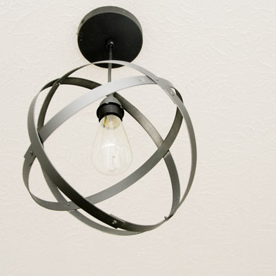 Industrial Orbit Chandelier.