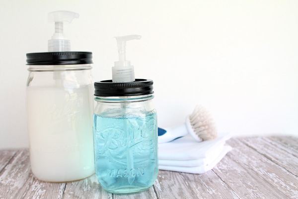 Mason Jar Soap Dispenser.