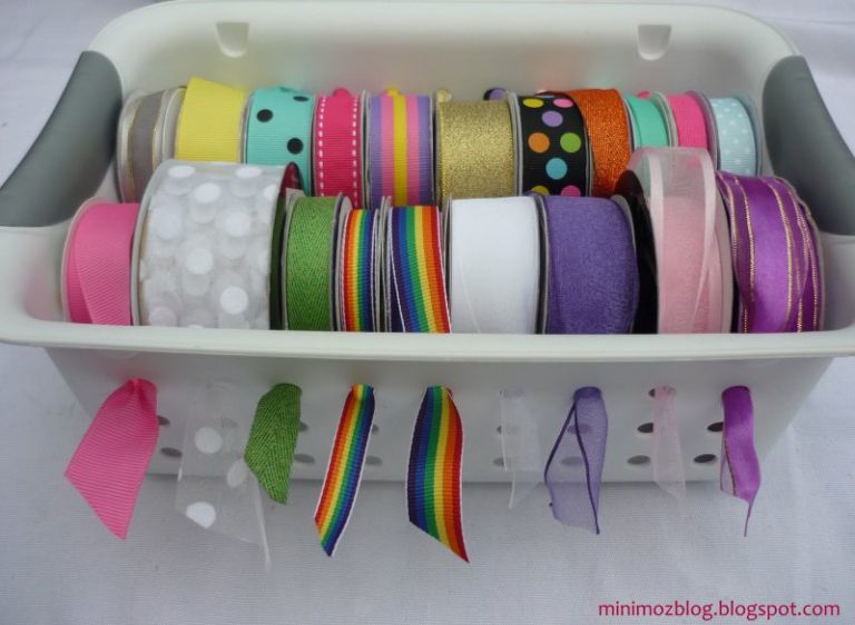 Ribbon Basket Storage.