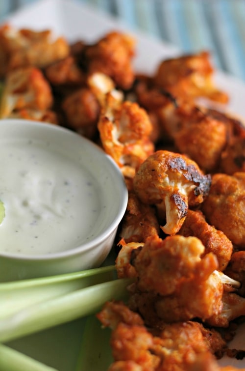 Buffalo Cauliflower Bites