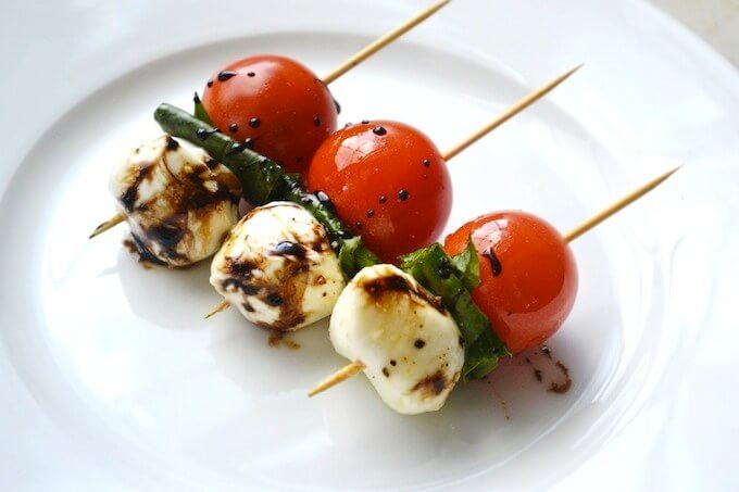 Caprese Salad Skewers.