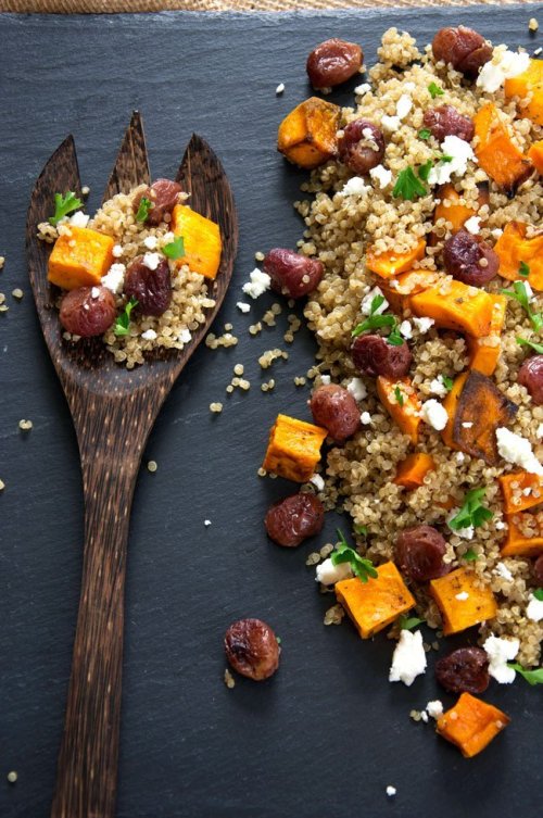 Caramelized Butternut Squash Quinoa Salad Side Dishes for Christmas Dinner