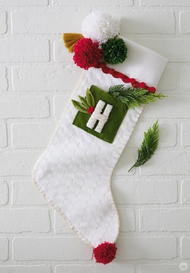 Christmas Stockings with Felt Appliques and Fun Embellishments.