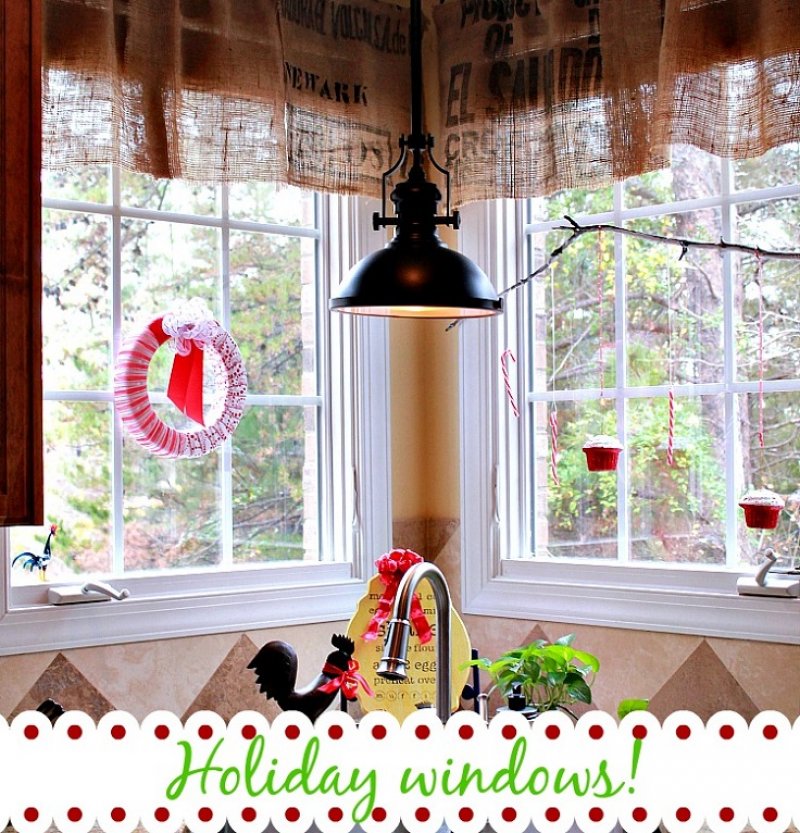 DIY Christmas Windows.  Saudos