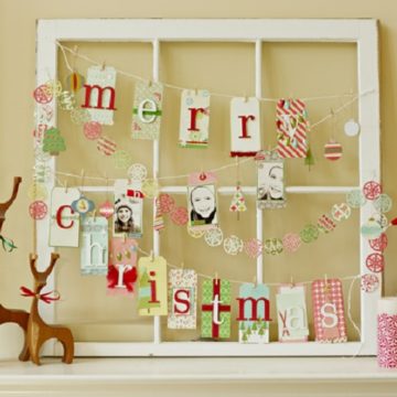 DIY Decorative Christmas Window.