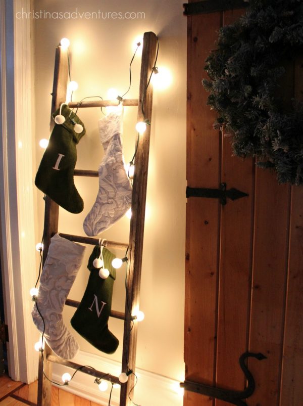 DIY Stocking Ladder.