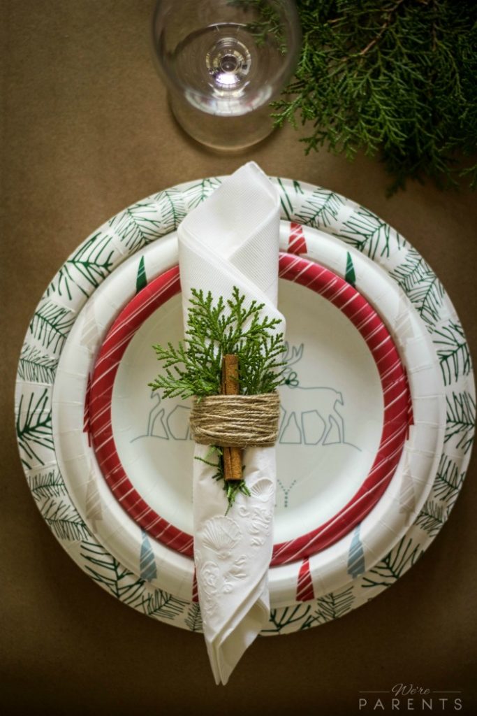 DIY Twine Christmas Napkin Rings by wereparents