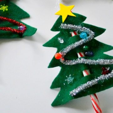 DIY felt Christmas tree.