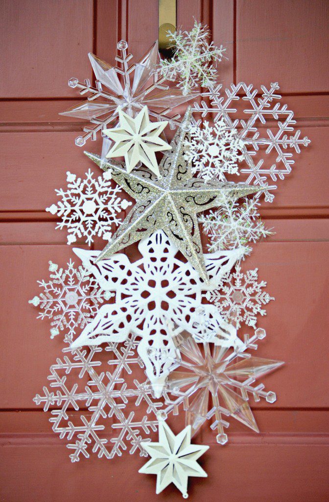 Dollar Store Snowflake Door Hanger from Rae of Sparkles