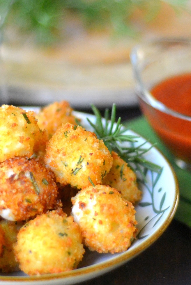 Fried Rosemary Mozzarella Balls by The View from Great Island