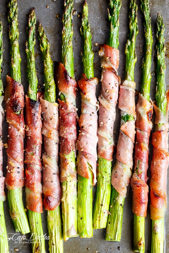 Garlic Butter Prosciutto Wrapped Asparagus