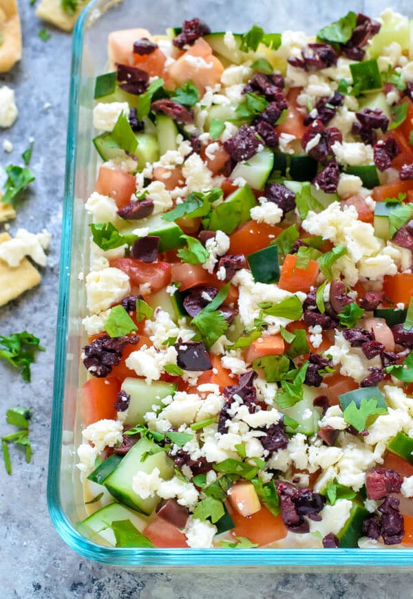 Healthy Greek Layer Dip