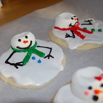 Melted Snowman Cookies