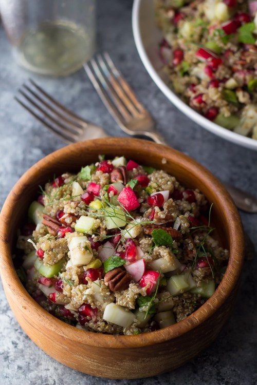 Pomegranate Fennel Quinoa Salad