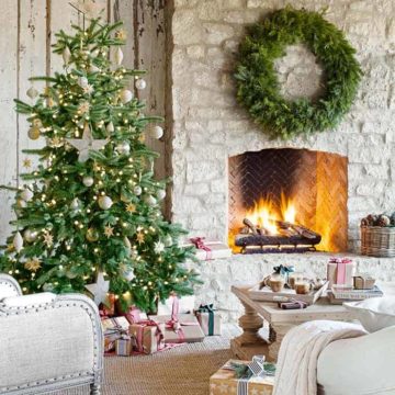 Rustic Christmas Tree by Country Living