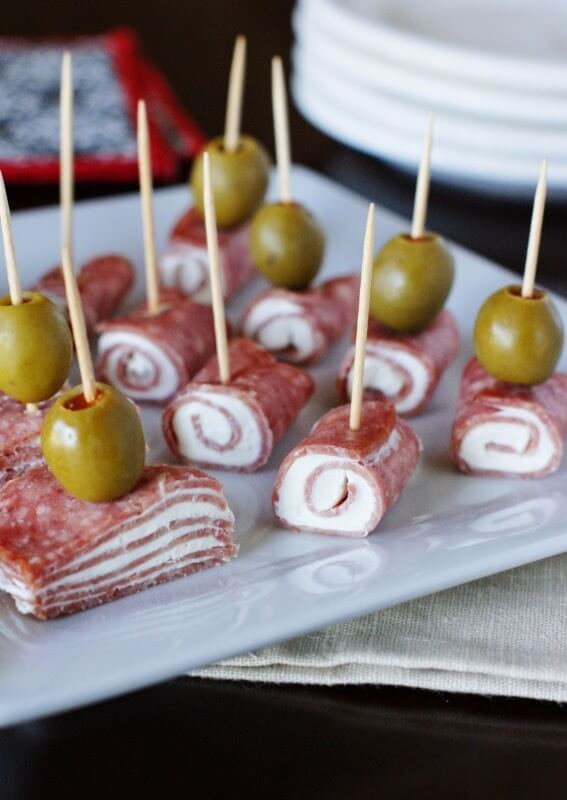 Salami & Cream Cheese Bites.