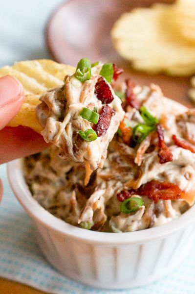 Scallion and Caramelized Onion Dip from Smells Like Home