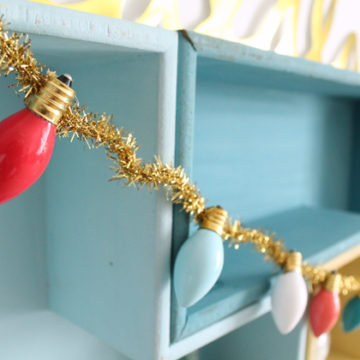 Vintage Christmas Lights Garland By Sister’s Suitcase