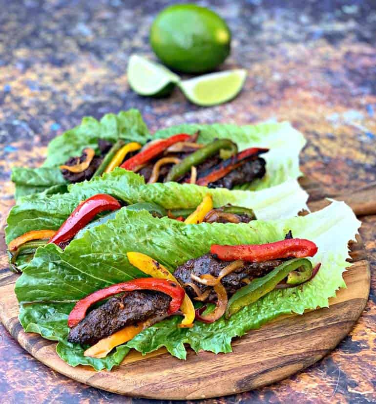 Grilled Steak Lettuce Wraps.