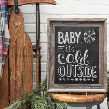 Outdoor Chalkboard Project.