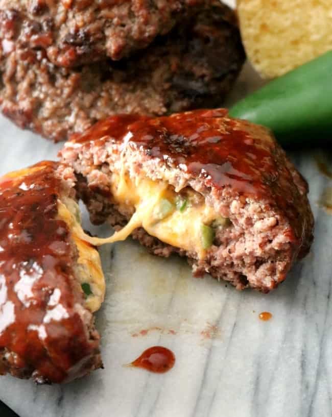 Stuffed Jalapeno Burgers.