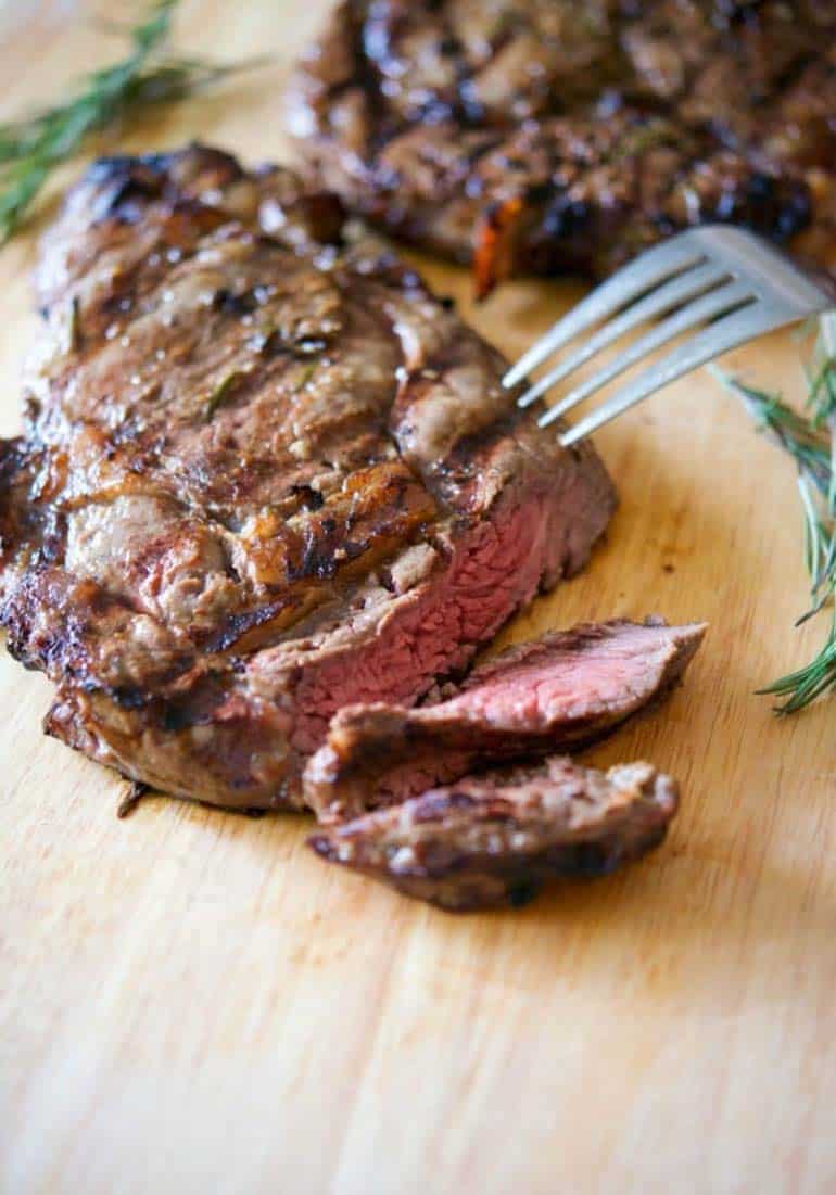 Tuscan Style Grilled Ribeye Steaks.