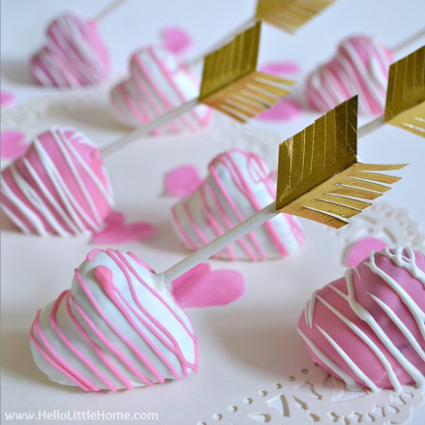 Shot Through The Heart Cake Pops by Hello Little Home