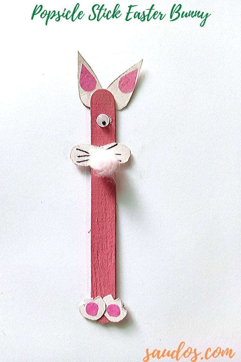 Fun, Easy and Cute! The Popsicle Stick Easter Bunny Craft