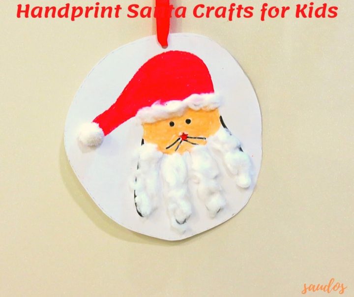 Handprint Santa Crafts for Kids to Make This Christmas