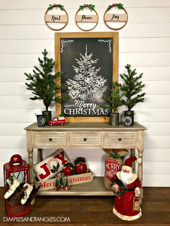 Rocking Christmas sign board