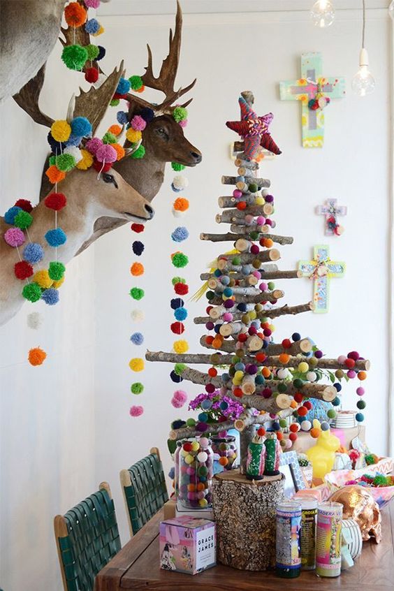 Adorable artificial Christmas tree decor.