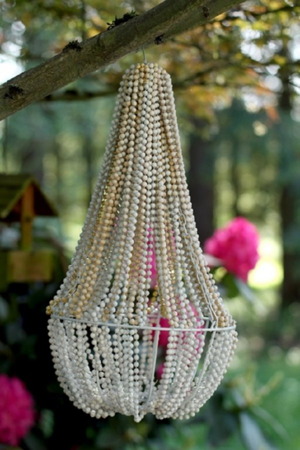 DIY beaded Chandelier.