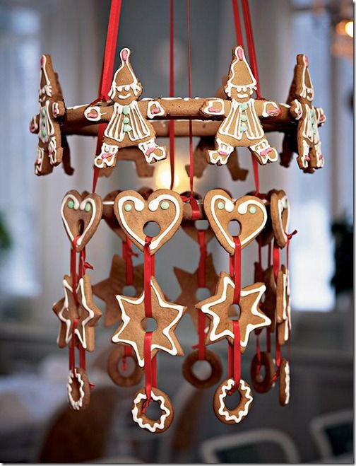 Dashing gingerbread chandelier.