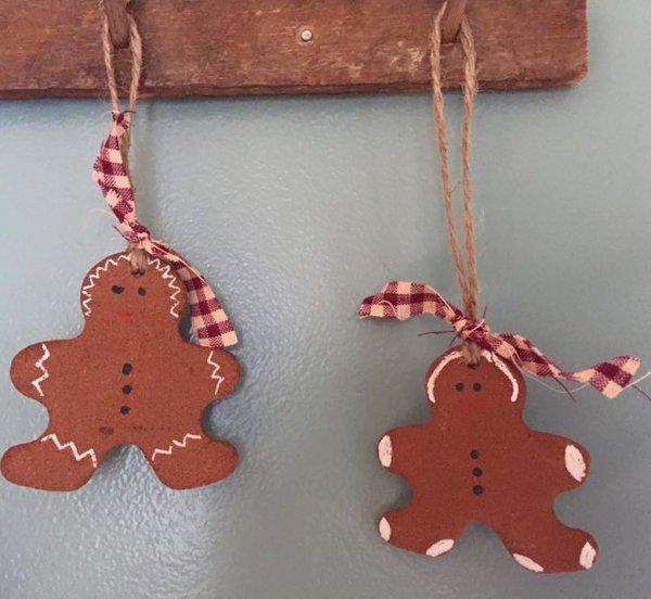 Fabulous gingerbread salt dough ornaments