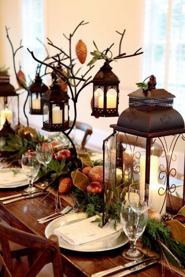 Fabulous tabletop lantern idea.