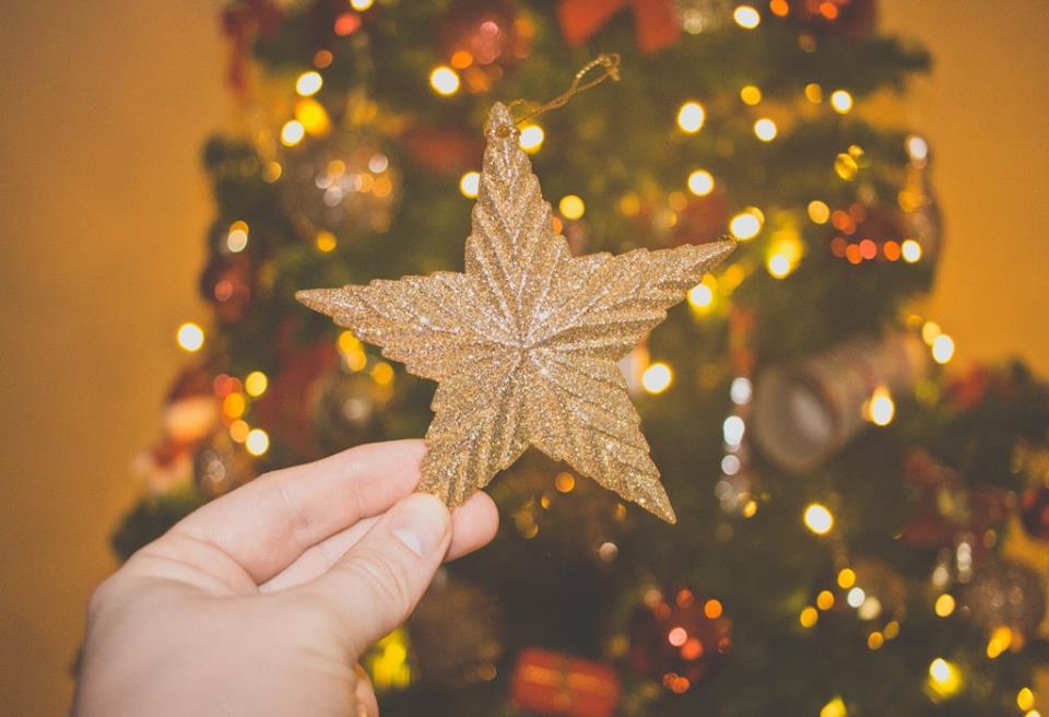 Nice golden star-shaped ornament