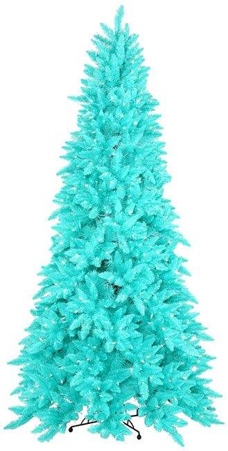 Sassy turquoise Christmas tree.