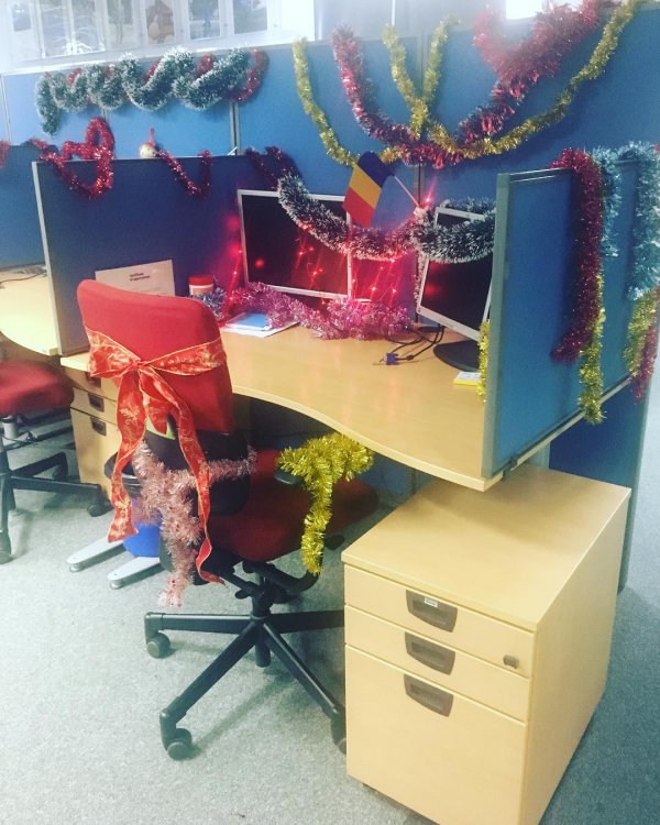 Xmas office decoration